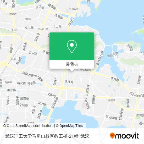 武汉理工大学马房山校区教工楼-21幢地图