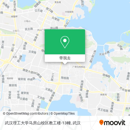 武汉理工大学马房山校区教工楼-13幢地图