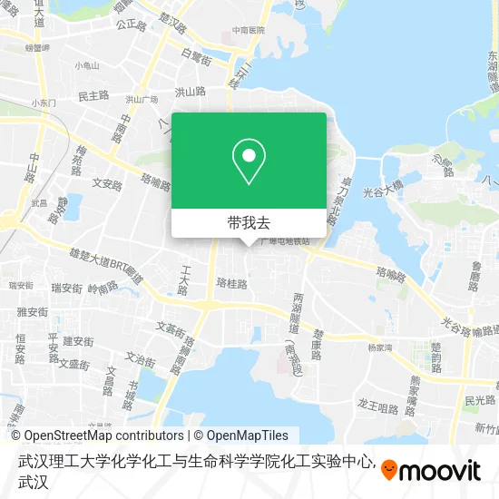 武汉理工大学化学化工与生命科学学院化工实验中心地图