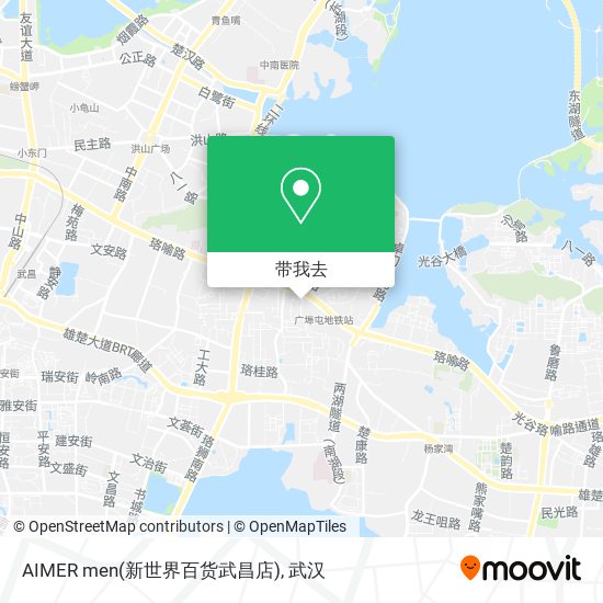 AIMER men(新世界百货武昌店)地图