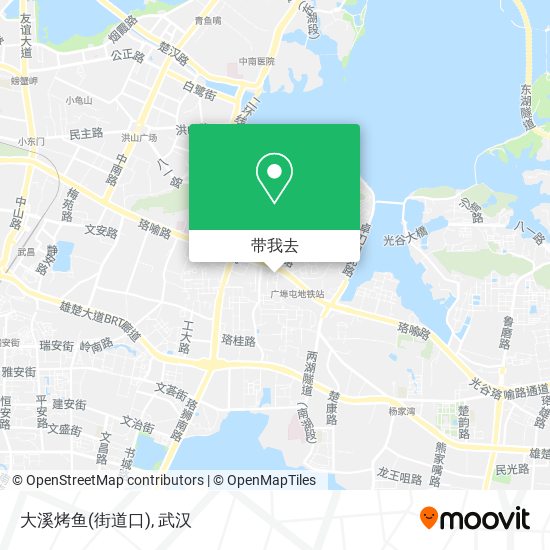大溪烤鱼(街道口)地图