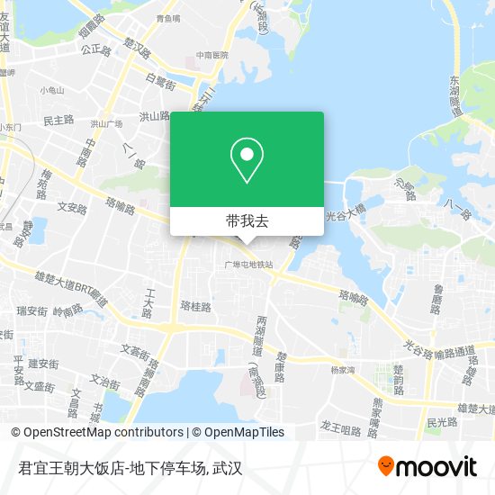 君宜王朝大饭店-地下停车场地图