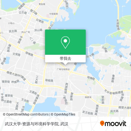 武汉大学-资源与环境科学学院地图
