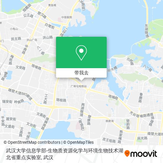 武汉大学信息学部-生物质资源化学与环境生物技术湖北省重点实验室地图