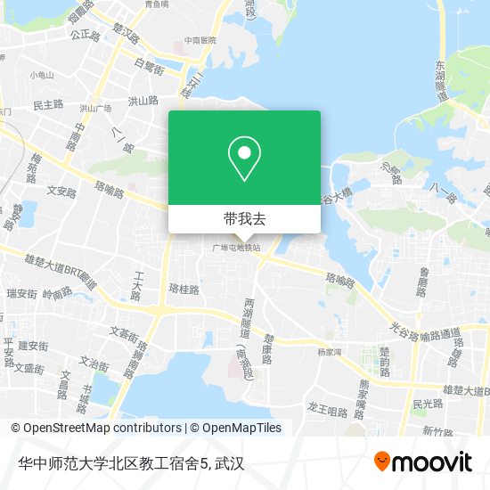 华中师范大学北区教工宿舍5地图