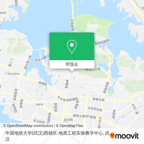 中国地质大学(武汉)西校区-地质工程实验教学中心地图