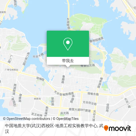 中国地质大学(武汉)西校区-地质工程实验教学中心地图