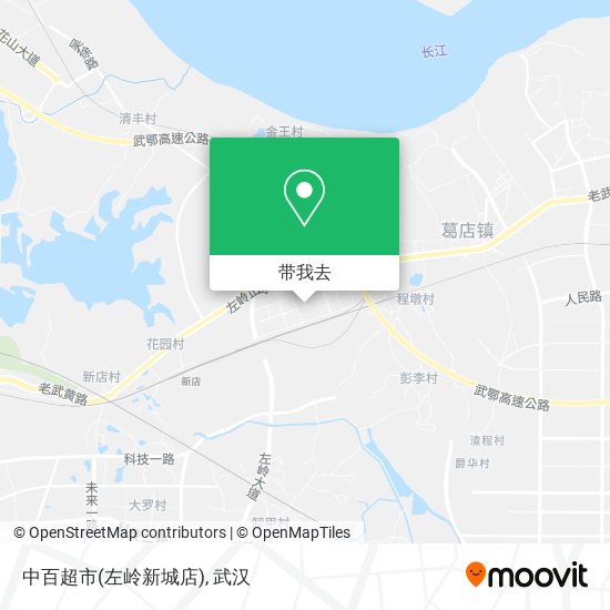 中百超市(左岭新城店)地图