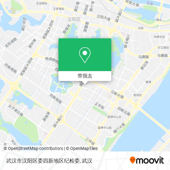 武汉市汉阳区委四新地区纪检委地图