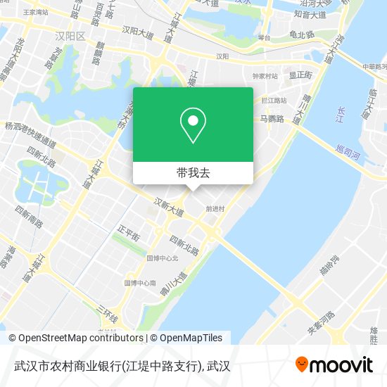 武汉市农村商业银行(江堤中路支行)地图