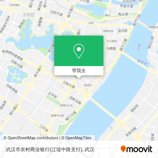 武汉市农村商业银行(江堤中路支行)地图