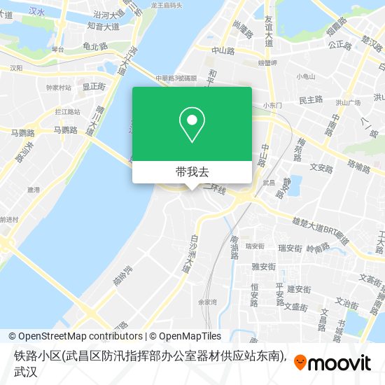 铁路小区(武昌区防汛指挥部办公室器材供应站东南)地图