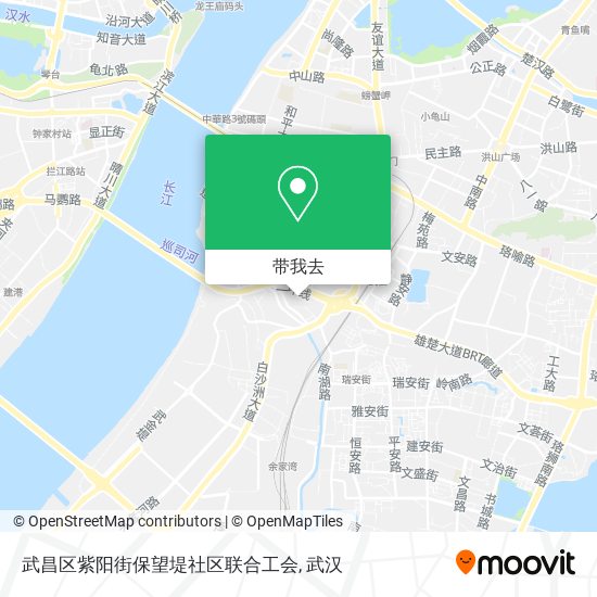 武昌区紫阳街保望堤社区联合工会地图