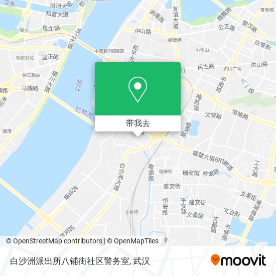 白沙洲派出所八铺街社区警务室地图