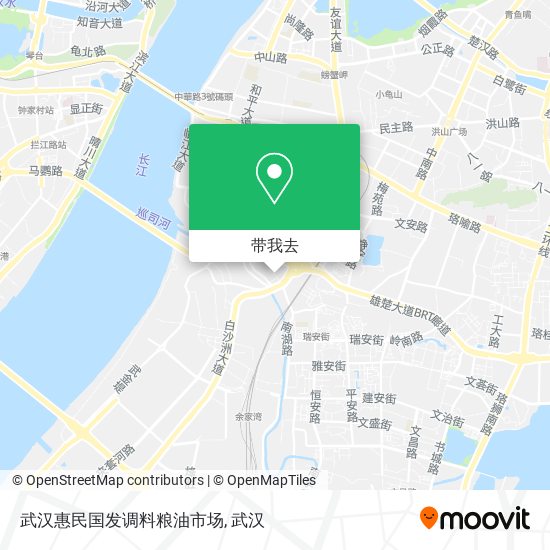武汉惠民国发调料粮油市场地图