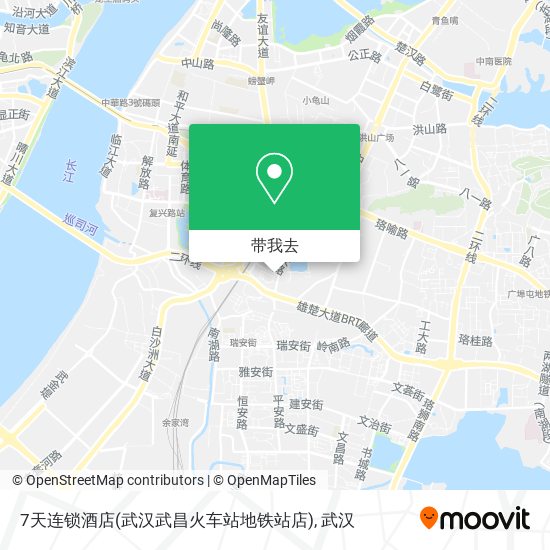 7天连锁酒店(武汉武昌火车站地铁站店)地图