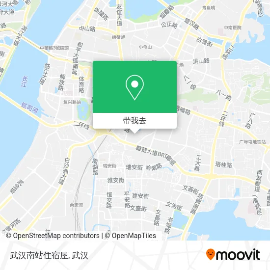 武汉南站住宿屋地图