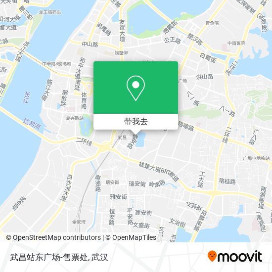 武昌站东广场-售票处地图