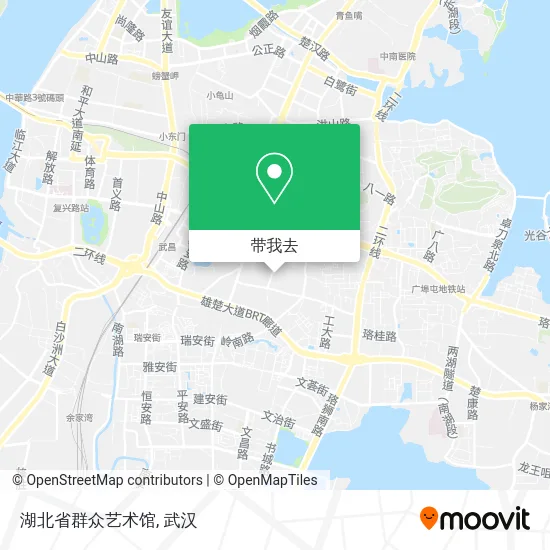 湖北省群众艺术馆地图