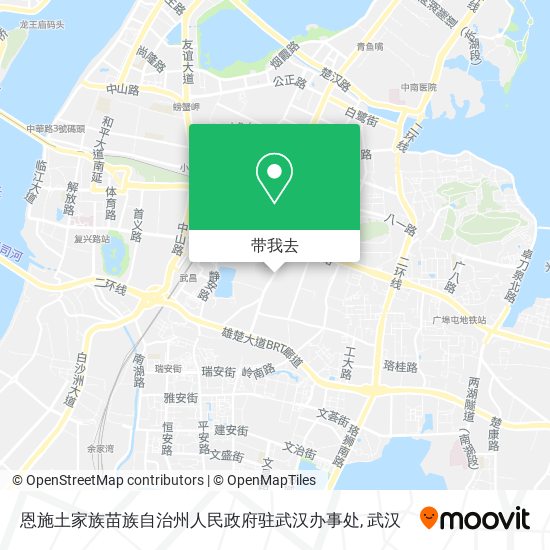 恩施土家族苗族自治州人民政府驻武汉办事处地图