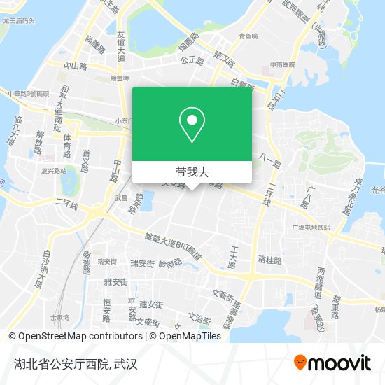湖北省公安厅西院地图