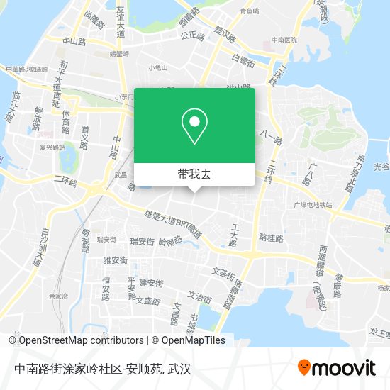 中南路街涂家岭社区-安顺苑地图