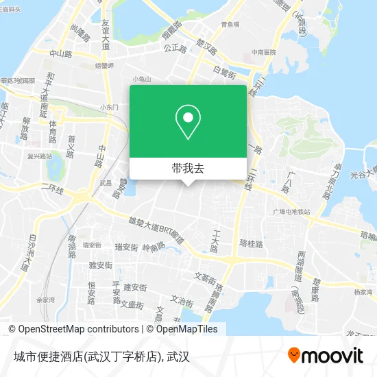 城市便捷酒店(武汉丁字桥店)地图