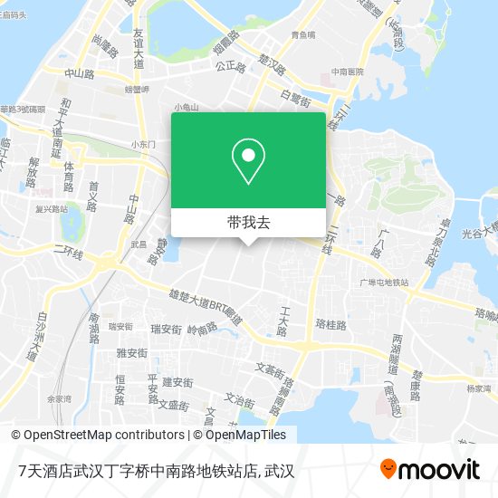 7天酒店武汉丁字桥中南路地铁站店地图