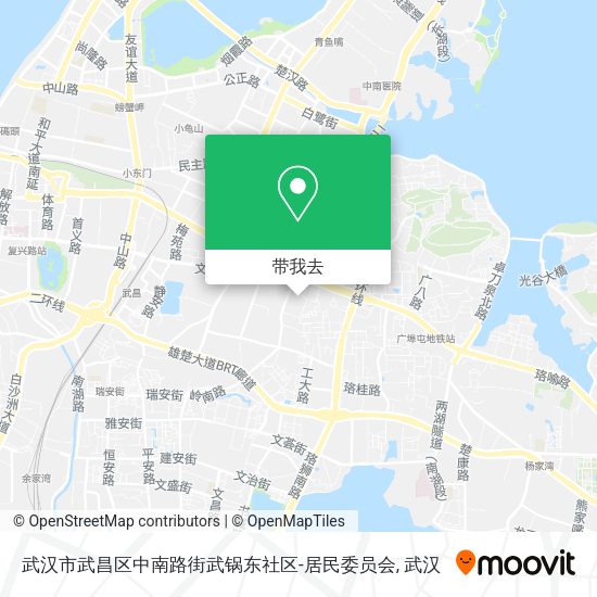 武汉市武昌区中南路街武锅东社区-居民委员会地图
