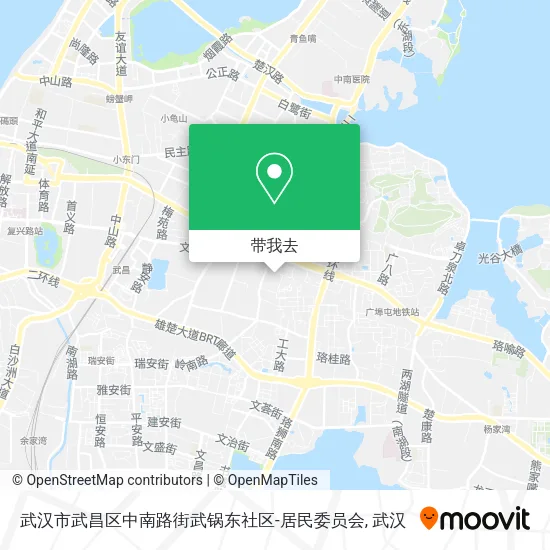 武汉市武昌区中南路街武锅东社区-居民委员会地图