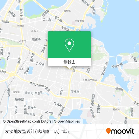 发源地发型设计(武珞路二店)地图