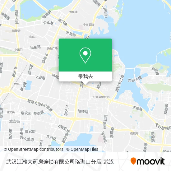 武汉江瀚大药房连锁有限公司珞珈山分店地图