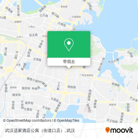 武汉适家酒店公寓（街道口店）地图