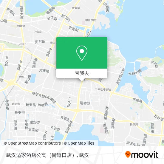 武汉适家酒店公寓（街道口店）地图