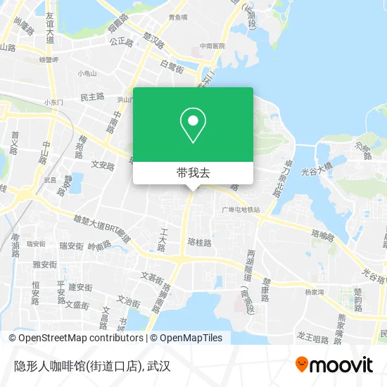 隐形人咖啡馆(街道口店)地图