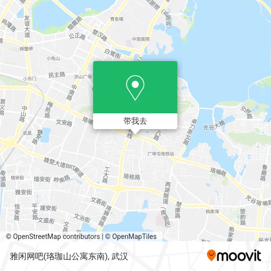 雅闲网吧(珞珈山公寓东南)地图