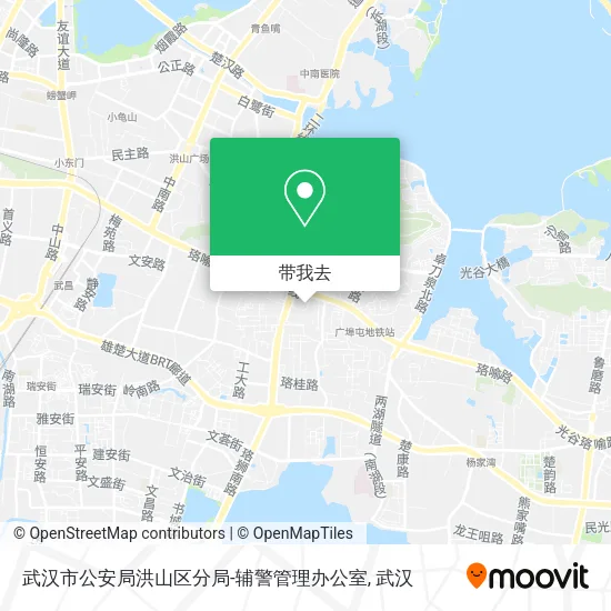 武汉市公安局洪山区分局-辅警管理办公室地图