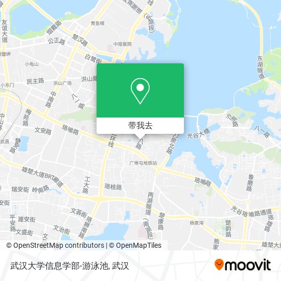 武汉大学信息学部-游泳池地图