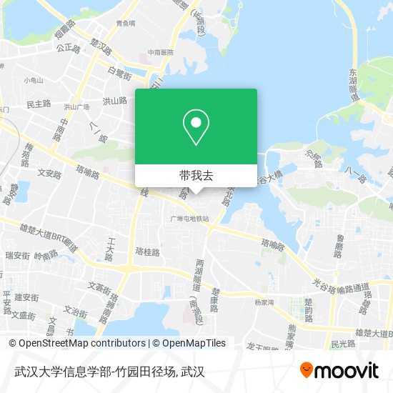 武汉大学信息学部-竹园田径场地图