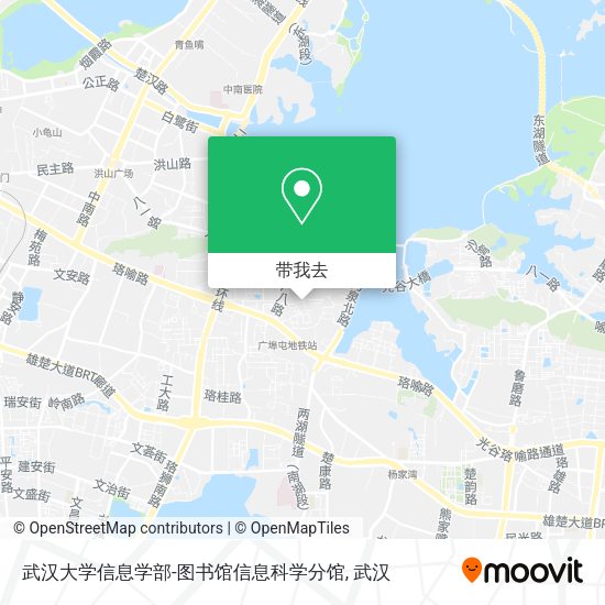 武汉大学信息学部-图书馆信息科学分馆地图
