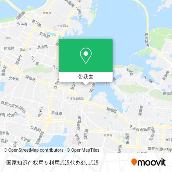 国家知识产权局专利局武汉代办处地图