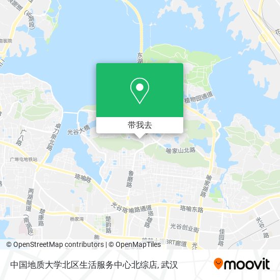 中国地质大学北区生活服务中心北综店地图