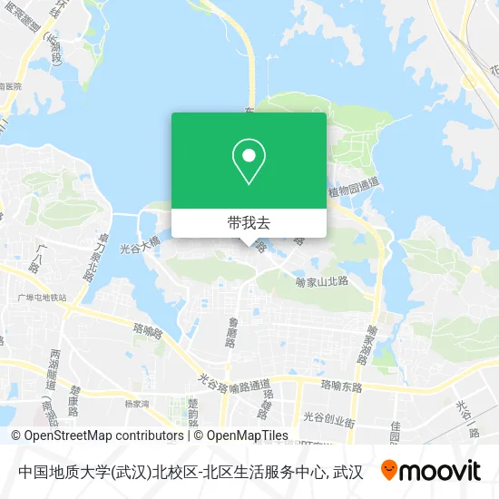 中国地质大学(武汉)北校区-北区生活服务中心地图