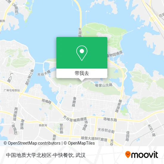 中国地质大学北校区-中快餐饮地图