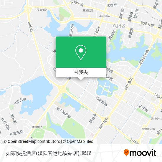 如家快捷酒店(汉阳客运地铁站店)地图