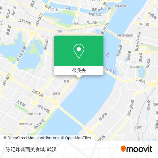 陈记炸酱面美食城地图