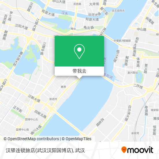 汉驿连锁旅店(武汉汉阳国博店)地图