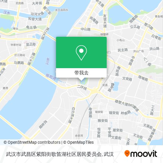 武汉市武昌区紫阳街歌笛湖社区居民委员会地图