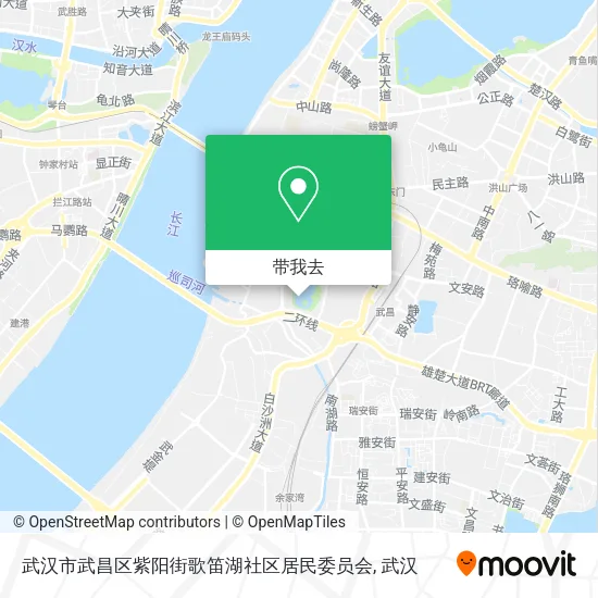 武汉市武昌区紫阳街歌笛湖社区居民委员会地图