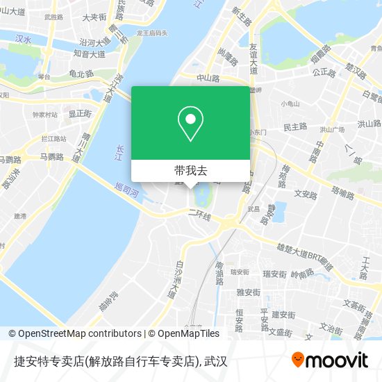 捷安特专卖店(解放路自行车专卖店)地图